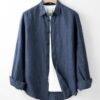 Sơ mi đỏ đô - Xanh navy