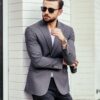 Blazer xanh navy - Xám Blazer xanh navy - Xám