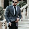 Blazer xanh rêu - Xám
